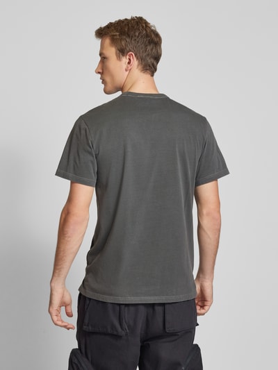 G-Star Raw T-Shirt mit Label-Print Modell 'Nifous' Anthrazit 5