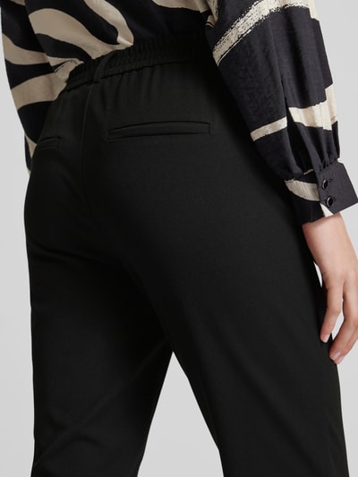 Vero Moda Loose fit stoffen broek met gestileerde opening, model 'MAYA' Zwart - 3