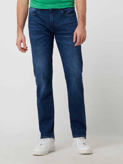 7 For All Mankind Slim tapered fit jeans met stretch, model 'Slimmy' Blauw - 4