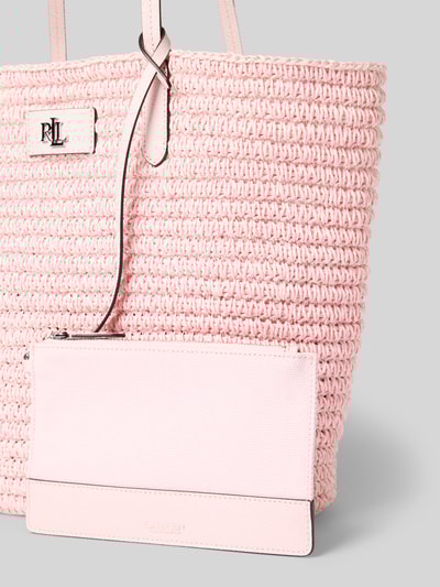 Lauren Ralph Lauren Shopper met labelapplicatie, model 'BRIE' Rosé - 3