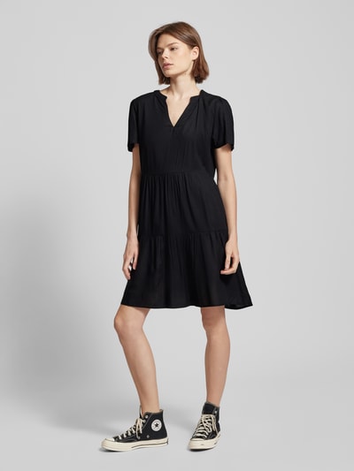 Only Mini-jurk van viscose met bloemenmotief, model 'ZALLY LIFE' Zwart - 1
