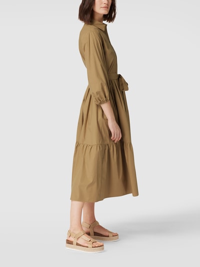 Weekend Max Mara Overhemdjurk in midilengte met tailleriem, model 'Diana' Beige - 4