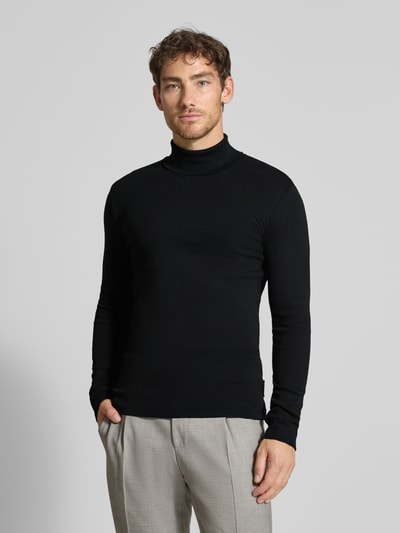 Marc O'Polo Regular Fit Langarmshirt aus reiner Baumwolle Black 4