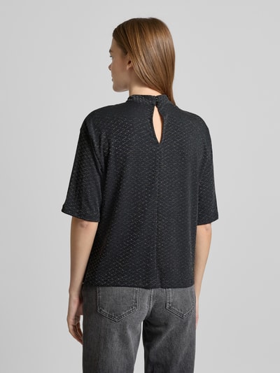 Kaffe Oversized blouseshirt met effectgaren, model 'Aellie' Zwart - 5