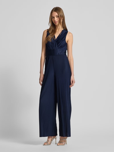 GUIDO MARIA KRETSCHMER WOMAN Jumpsuit met plissévouwen, model 'Linnea' Marineblauw - 1