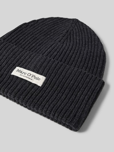 Marc O'Polo Beanie aus reiner Baumwolle Dunkelgrau 2