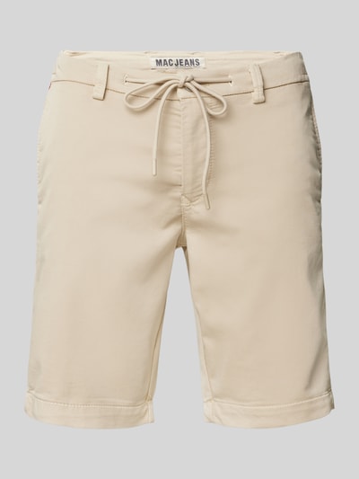 MAC Regular Fit Shorts mit Tunnelzug Beige 2