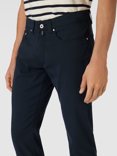 Pierre Cardin Tapered fit chino in 5-pocketmodel, model 'Lyon' Marineblauw - 3