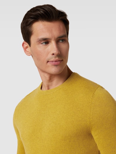 MCNEAL Strickpullover in melierter Optik Senf Melange 3