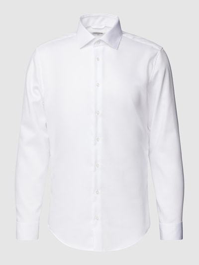 SEIDENSTICKER Koszula biznesowa o kroju slim fit z kołnierzykiem typu kent Biały 2