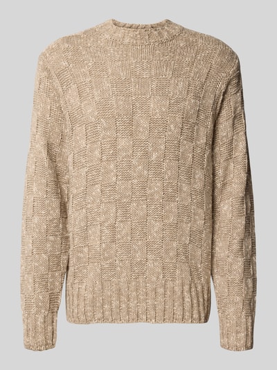 Carhartt Work In Progress Strickpullover mit gerippten Abschlüssen Modell 'KYLOE' Beige 2