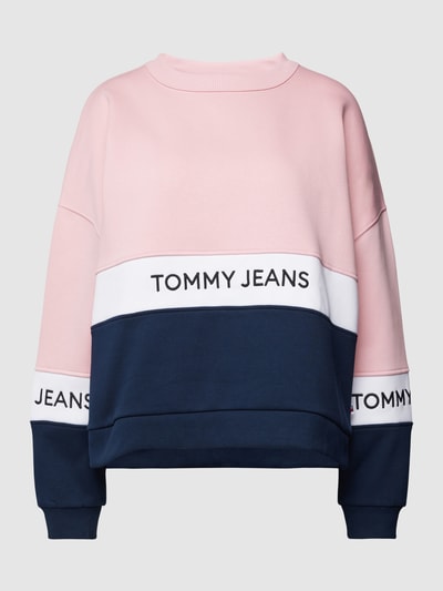 Tommy Jeans Sweatshirt im Colour-Blocking-Design Rosa 2