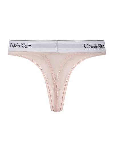 Calvin Klein Underwear Stringi z paskiem z logo Różowy 3