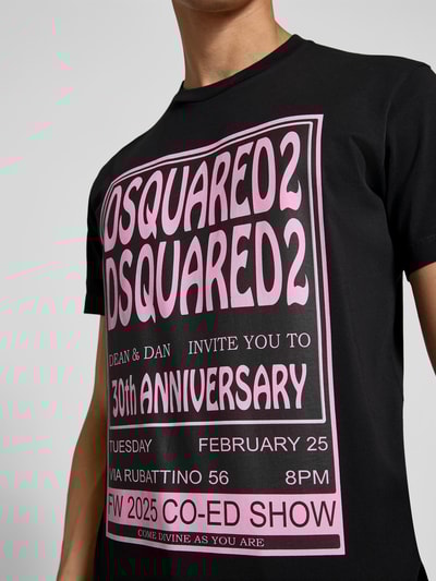 Dsquared2 T-Shirt mit Label-Print Black 3