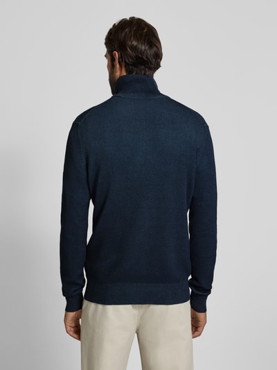 Marc O'Polo Regular Fit Troyer aus reiner Baumwolle Marine 5