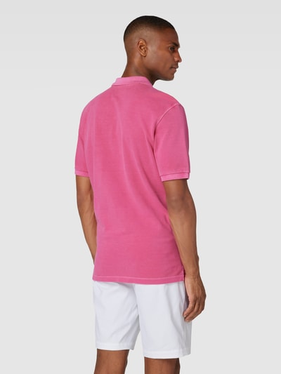 Marc O'Polo Poloshirt mit Label-Stitching Pink 5