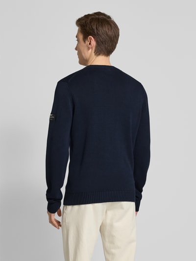 ECOALF Strickpullover mit Leinen-Anteil Modell 'TAIL' Marine 5