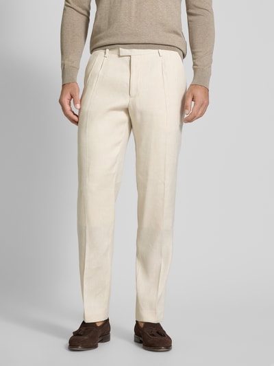 MCNEAL Stoffen broek met Franse steekzakken Offwhite - 4