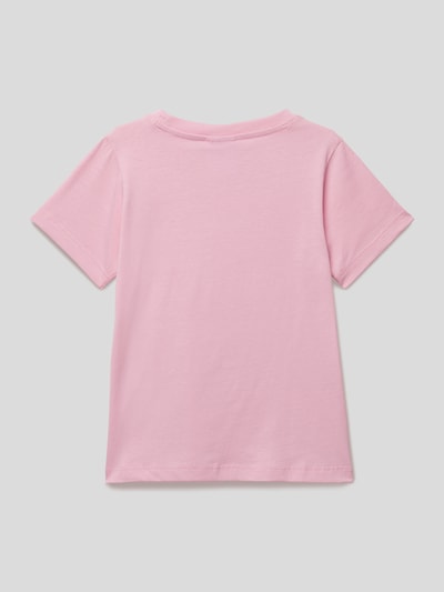 CHAMPION T-Shirt mit Kontraststreifen Rosa 3