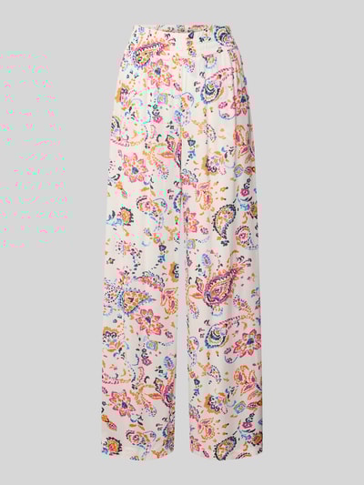 Vero Moda Weite Hose aus reiner Viskose Modell 'MENNY' Weiss 2