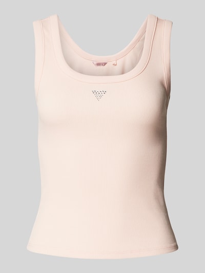 Guess Tanktop mit Strasssteinbesatz Rosa 2