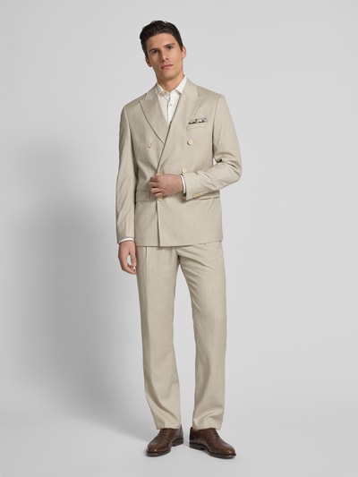 MCNEAL Slim Fit Sakko mit Pattentaschen Beige 1