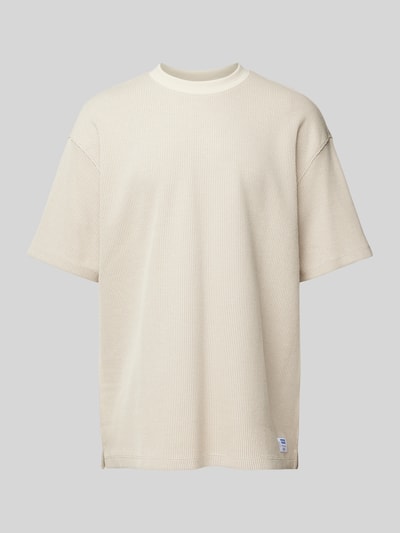 Hugo Blue T-Shirt mit Strukturmuster Offwhite 2