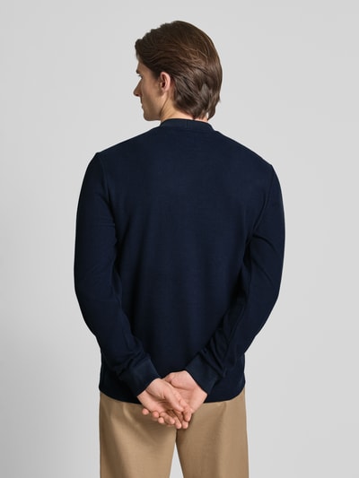 BOSS Orange Regular Fit Langarmshirt aus reiner Baumwolle Modell 'EXPLORER' Marine 5