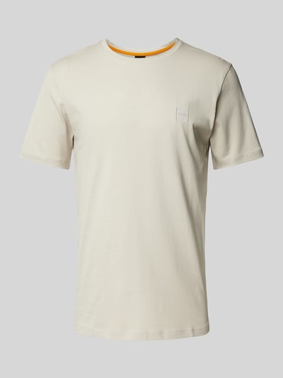 BOSS Orange T-Shirt mit Label-Patch Modell 'Tales' Beige 2