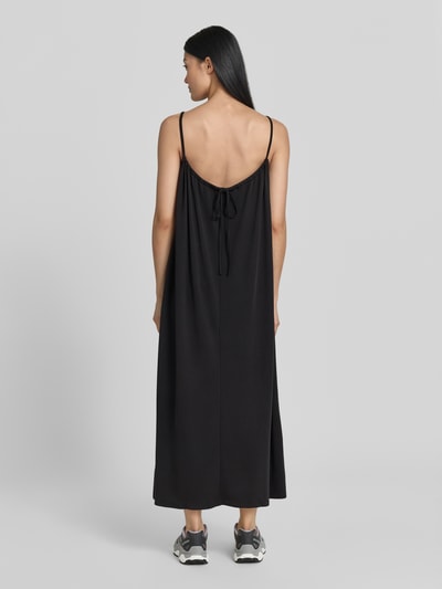 Jake*s Casual midi-jurk van modalmix met spaghettibandjes Zwart - 5