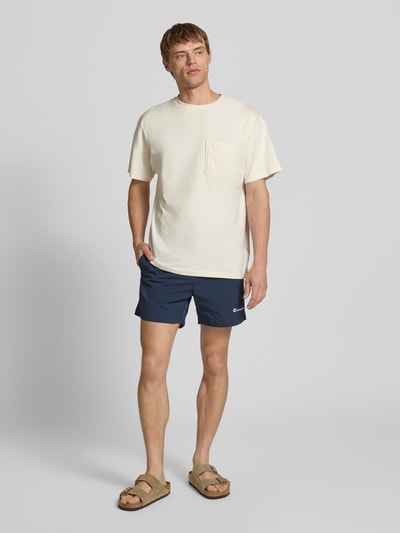 CHAMPION Regular fit zwembroek met labelstitching Marineblauw - 1