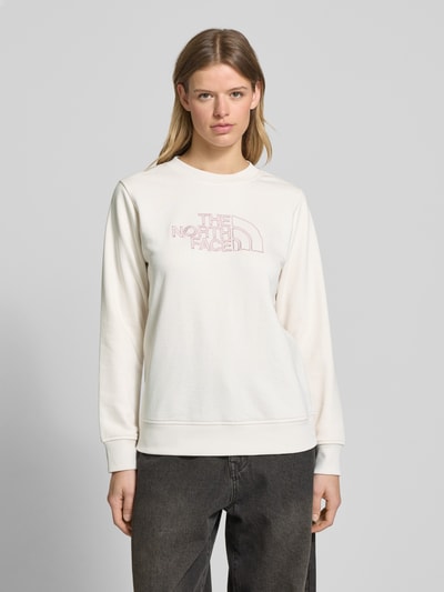 The North Face Sweatshirt mit Label-Stitching Ecru 4