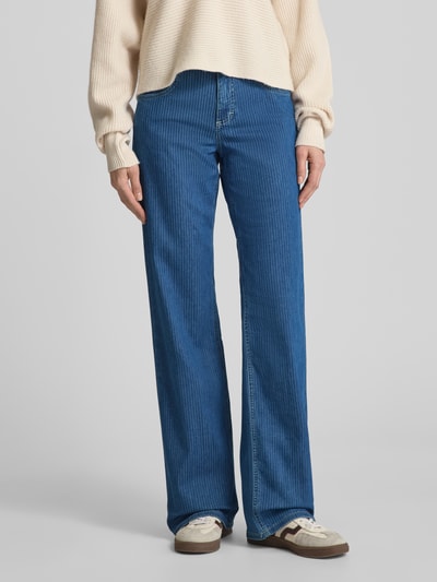 Angels Wide leg jeans in 5-pocketmodel, model 'Liz' Blauw - 4