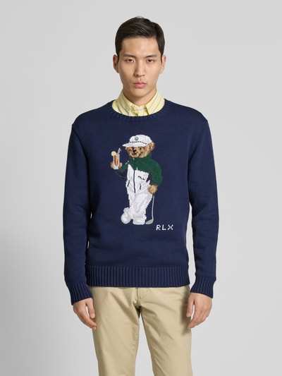 Polo Ralph Lauren Gebreide pullover met motiefstitching Marineblauw - 4