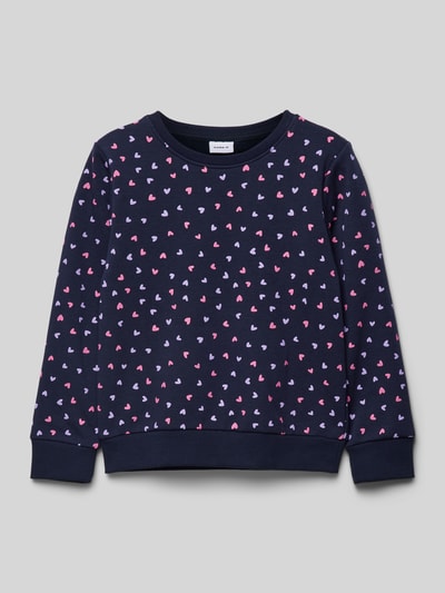 Name It Sweatshirt mit Rundhalsausschnitt Modell 'DAVINA' Marine 1