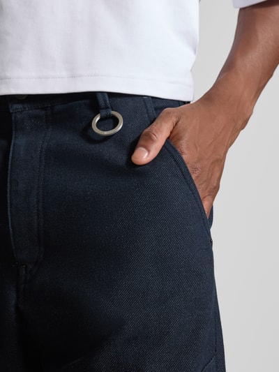 Drykorn Spodnie o kroju regular fit ze szwami działowymi Granatowy 3
