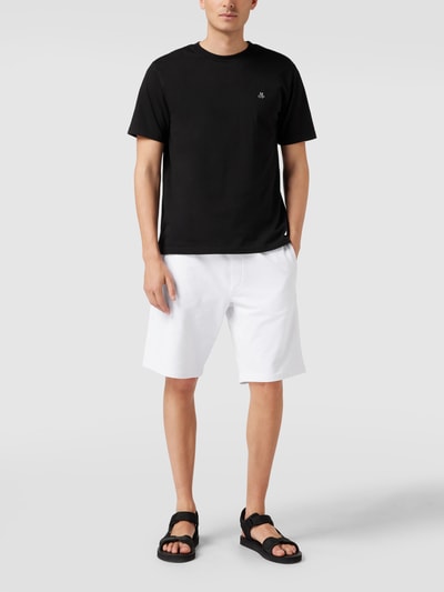 Marc O'Polo T-shirt met labelprint Zwart - 1