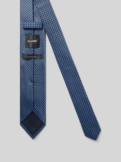 OLYMP Seidenkrawatte mit Allover-Muster Jeansblau 2