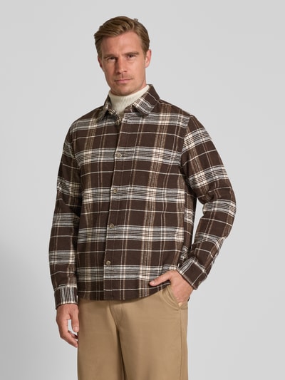 Les Deux Regular Fit Freizeithemd mit Kentkragen Modell 'Lennon' Mittelbraun 4