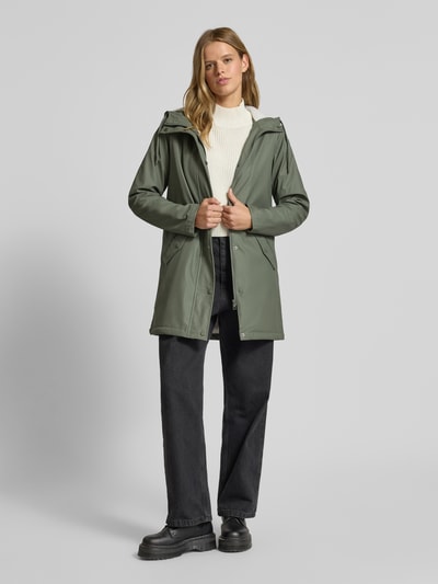 Only Regular Fit Regenjacke mit Kapuze Modell 'SALLY' Oliv 1