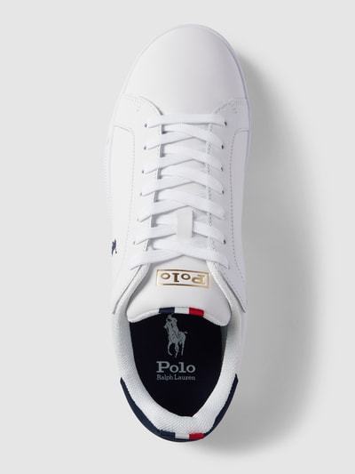 Polo Ralph Lauren Sneakersy z detalami z logo Biały 3