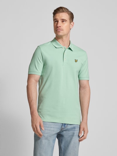 Lyle & Scott Koszulka polo o kroju slim fit z naszywką z logo Miętowy 4