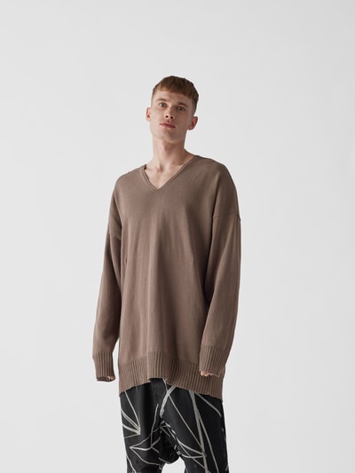 Rick Owens Pullover in Strick-Optik Graphit 4