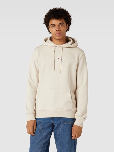 Tommy Jeans Hoodie mit Label-Stitching Beige 4