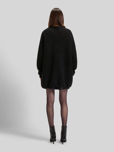 HUGO Oversized gebreide pullover van wolmix, model 'SLOGUIS' Zwart - 5