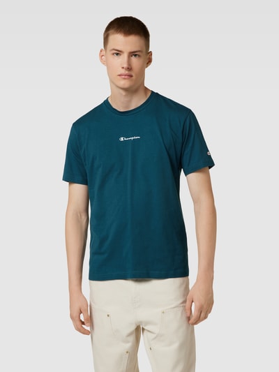 Champion T-Shirt mit Label-Print Modell 'LEGACY CENTER' Petrol 4