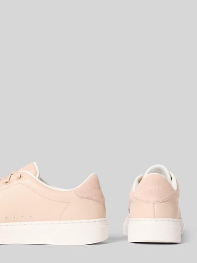 BOSS Low Top Sneaker aus poliertem Leder Modell 'KIRAN TENN' Rose 2