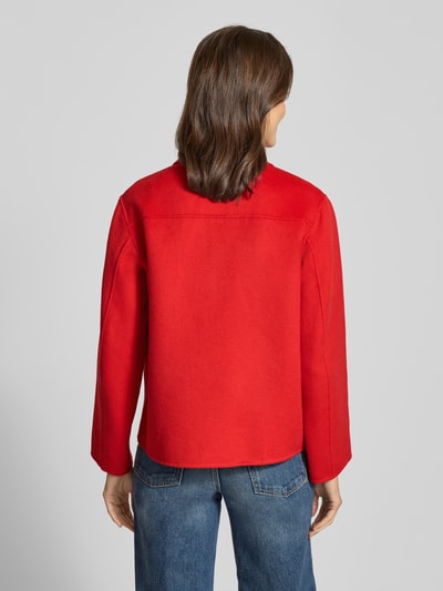 Marc O'Polo Regular fit wollen jack met opgestikte zakken Lichtrood - 5
