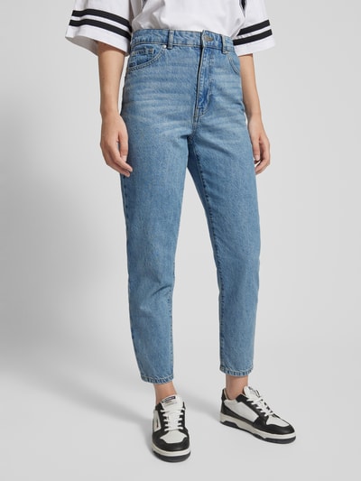 Review Essentials mom jeans Blauw - 4