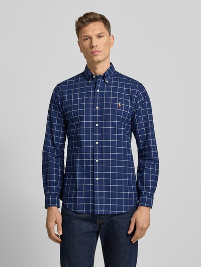 Polo Ralph Lauren Koszula casualowa z kołnierzykiem typu button down Granatowy 4